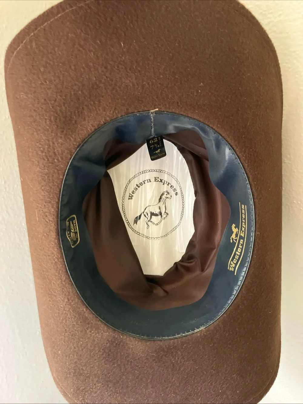 western express cowboy hat size 7 3/4